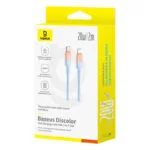 Baseus Cable Type-c to Lightning 20W PD Discolor Series For Iphone 14 13 12 11 x Blue 2M P10374901311-00 - Image 3