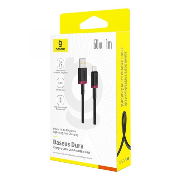 Baseus Cable Usb to Type-c 60W Dura series Fast Charging Data Cable 1m P10377802U01-01 - Image 2