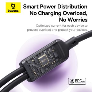 Baseus New Pudding Series Fast Charging Cable Type-C to  Type-C Dual 100W 1.5m Cluster Black P10377701111-00