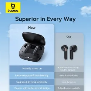 Baseus TWS E16 30Hr Playtime Earphone IPX4 Waterproof A00061900113-01 Black