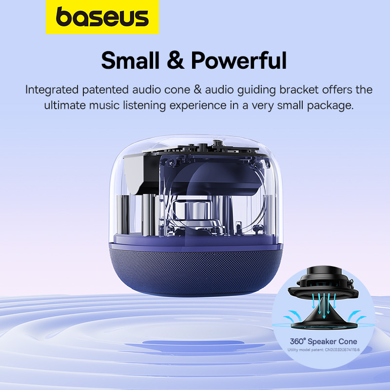 Baseus AeQur V2 Portable Wireless TWS Speaker 30Hour Playtime With Crystal Clear Sound Bass and 3EQ
