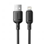 Baseus Cable For Iphone Silky Series Fast Charging Cable USB to Lightning 2.4A 1m Cluster Black P10377702113-00