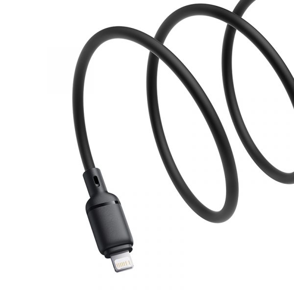Baseus Cable For Iphone Silky Series Fast Charging Cable USB to Lightning  2.4A 2m Cluster Black P10377702113-01 - Image 4
