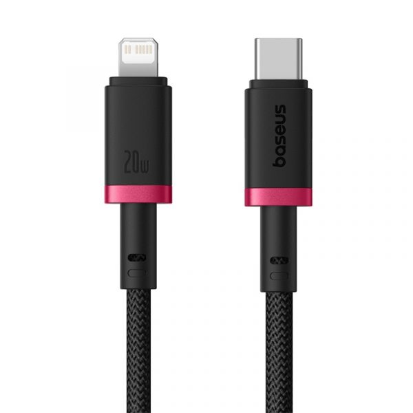 Cable For Iphone PD 20W by Baseus Dura Series Fast Charging Cable Type-C to Lightning 2m Red+Black P10377800U01-03 - Image 4