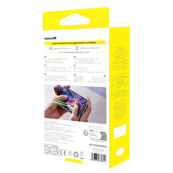 Baseus PD Cable For Iphone 20w 14 13 12 11 Series MVP 3 Type-c to Lightning Nylon Braided Black  P10382501121-00 - Image 4