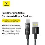 Baseus Display 2 Fast Charging Data Cable USB to Type-C 100W 1m Cosmic Black P10382701121-00