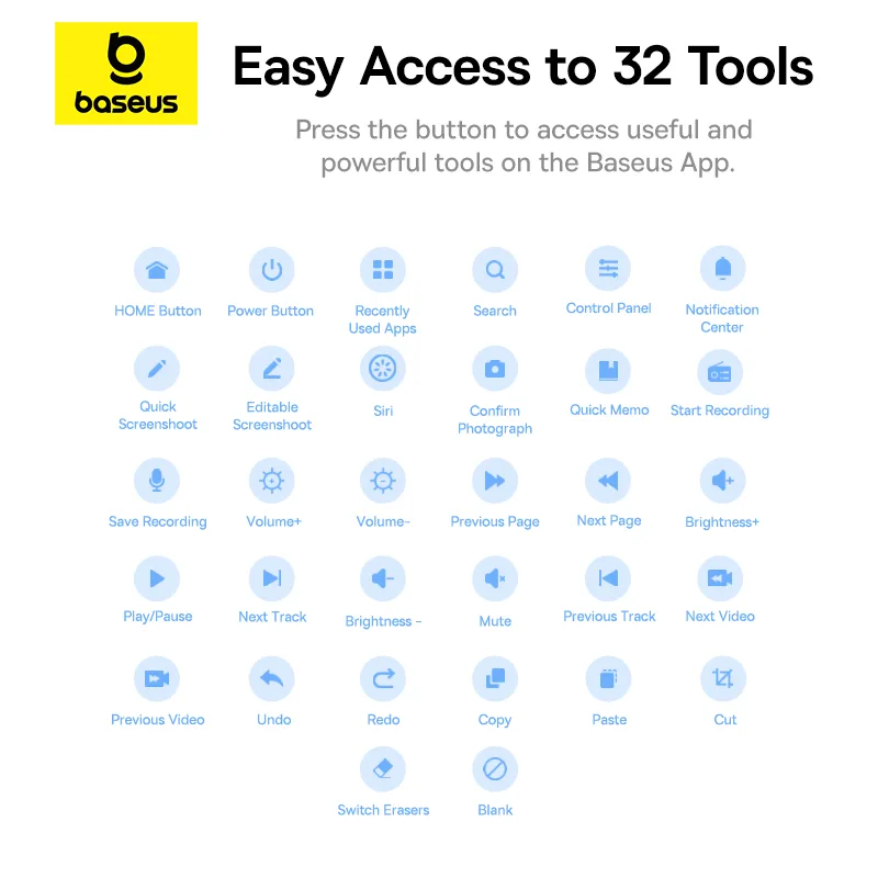 BASEUS Stylus For IPAD Smooth Series 2 Wireless Charging With Type-c Cable Active Version P80015802213-03