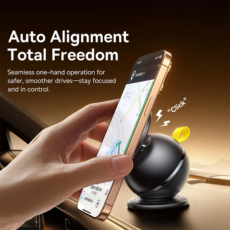 Baseus Magnetic Car Holder  PrimeTrip VC1 Air Dashboard Magnetic Rotating Car Mount Cosmic Black C0013901