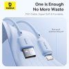 The Baseus Silky Series USB to Lightning For Iphone  2.4A Fast Charging Cable Galaxy blue P10377702313-00 - Image 4