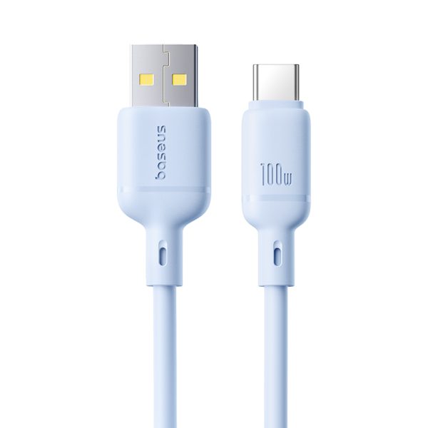 Baseus Silky Series Fast Charging Cable USB to Type-C 100W 1m  Galaxy Blue P10377703313-00 - Image 2