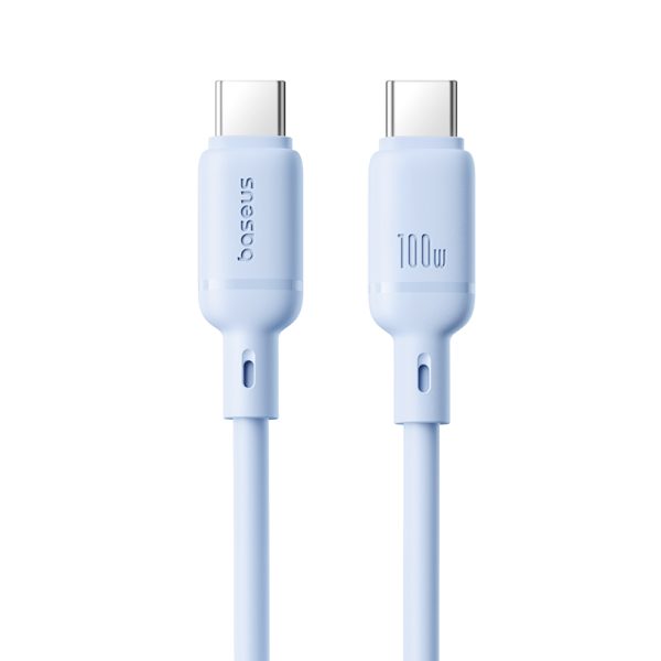 Baseus Silky Series Fast Charging Cable Type-c to Type-C 100W 1m Galaxy Blue  P10377704313-00 - Image 3