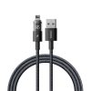 Baseus PD 20W Display 2 Fast Charging Data Cable For Iphone 14 13 12 11 USB  to Lightning 1m Cosmic Black P10382700121-00 - Image 2