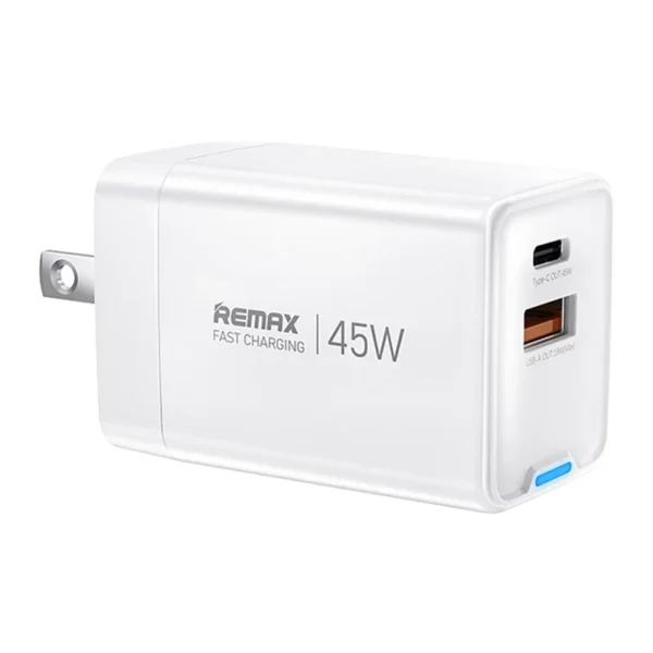 REMAX 45W GaN Charger CA05 For Iphone Pixel Macbook Laptop Samsung Foldable US Plug