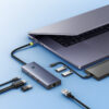 Baseus 7 in 1 Type-c Hub for Macbook Laptop Ultra Joy Series  HDMI4K@60Hz*1+USB3.1*2+USB-C3.1*1+USB2.0*1+PD*1+RJ45*1 - Image 7