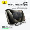 Baseus Palm 20W Fast Charger with USB-C to Lightning Cable For Iphone 14 13 12 11 X Series - Black E0116500 - Image 3