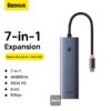 Baseus Hub 7 in 1 Ultra joy Docking Station 1xHDMI 4K60Hz 2XUSB3.0 PD RJ45 SD TF Gray B00052805813-00. - Image 2